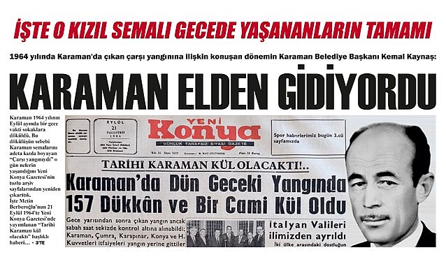 Karaman elden gidiyordu