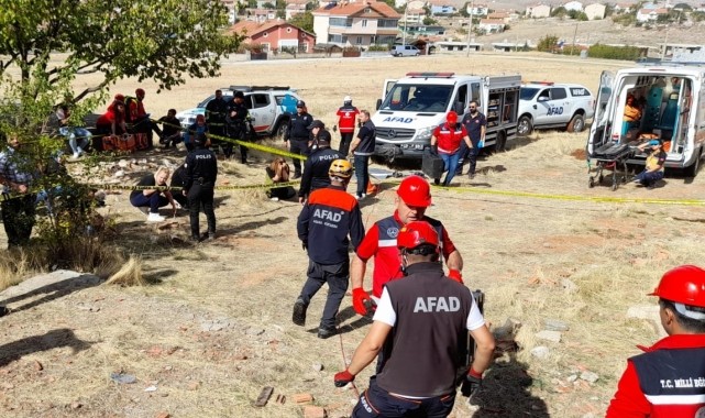 Kırşehir'de deprem tatbikatı yapıldı