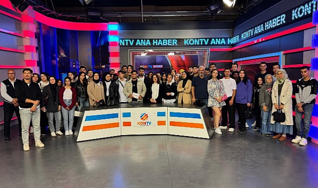 KMÜ&#039;lü gençlerden KONTV&#039;ye ziyaret