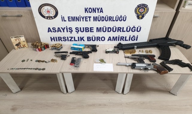 Konya&#039;da yakalanan 3 hırsızlık şüphelisinden 1&#039;i tutuklandı