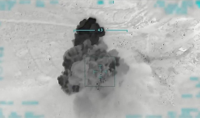 Teröristlerin inleri yerle bir edildi