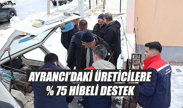 Ayrancı'da üreticilere % 75 hibeli desteği