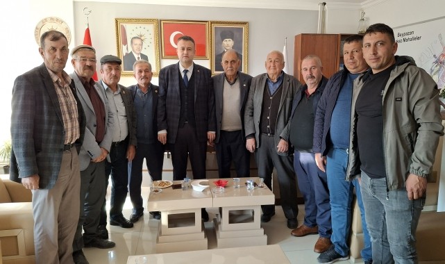 Beypazarı Muhtarlar Derneğinden AK Parti İlçe Başkanlığına ziyaret
