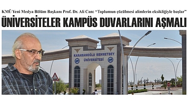 Üniversiteler kampüs duvarlarını aşmalı