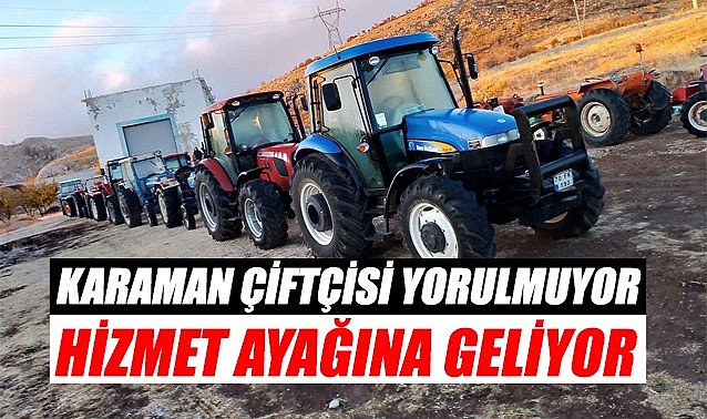 Karaman çiftçisi yorulmuyor