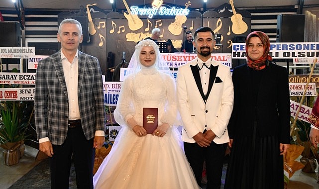 Karaman'daki çiftlerin mutluluklarına ortak oldular