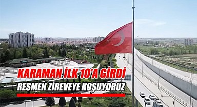 Karaman ilk 10'a girdi