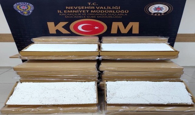 Nevşehir&#039;de 150 bin makaron, kaçak sigara ve tütün ele geçirildi