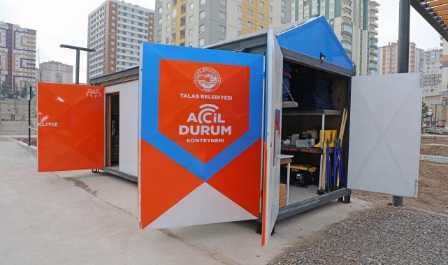 Talas Belediyesinin depreme hazırlıkları