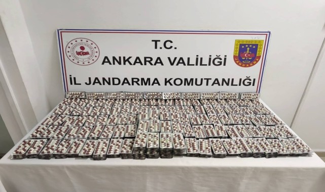 Ankara&#039;da 7 bin 650 uyuşturucu hap ele geçirildi
