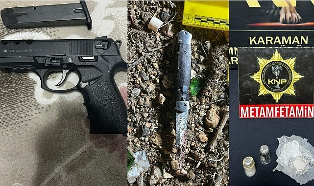 Karaman&#039;da çok sayıda yasa dışı malzeme ele geçirildi