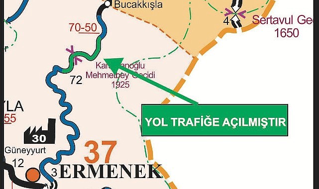 O yol trafiğe açıldı