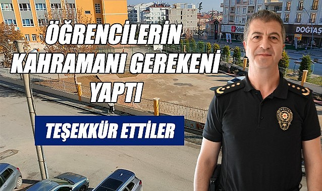 Öğrencilerin kahramanı gerekeni yaptı