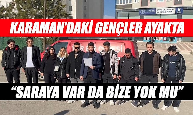 &quot;Saraya var da bize yok mu&quot;