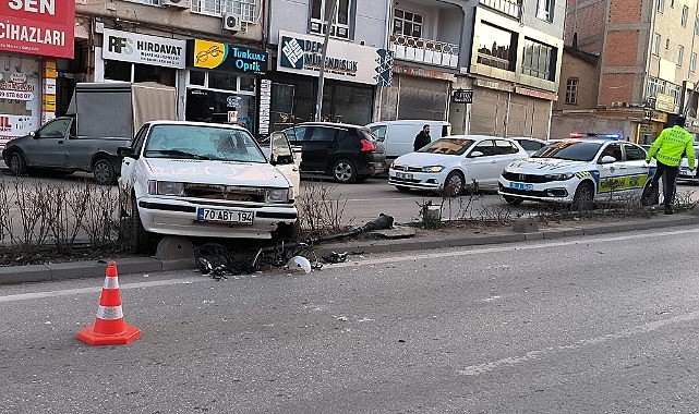 30 metrelik yolda kaza