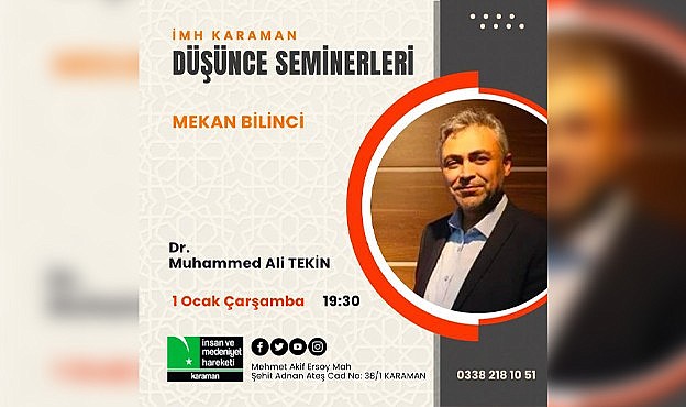 Bu akşamın konusu: &quot;Mekan bilinci&quot;