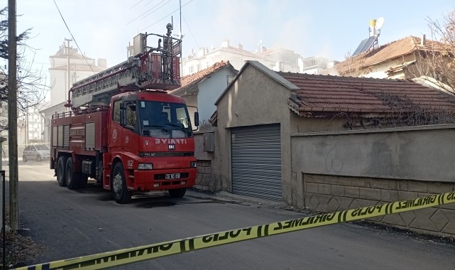 Karaman&#039;da müstakil evde çıkan yangın söndürüldü