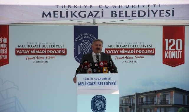 Kayseri&#039;de 120 konuttan oluşan Yatay Mimari Proje&#039;nin temeli atıldı