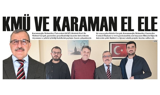 KMÜ ve Karaman el ele