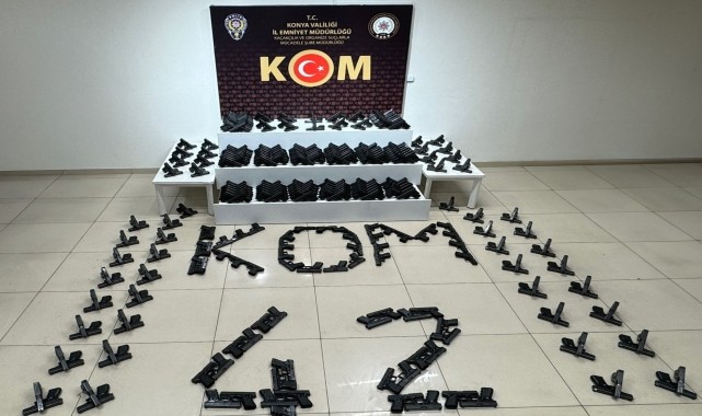 Konya&#039;da silah kaçakçılığı operasyonunda yakalanan baba ile oğlu tutuklandı
