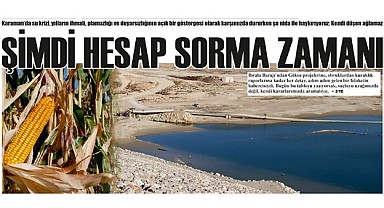 Şimdi hesap sorma zamanı