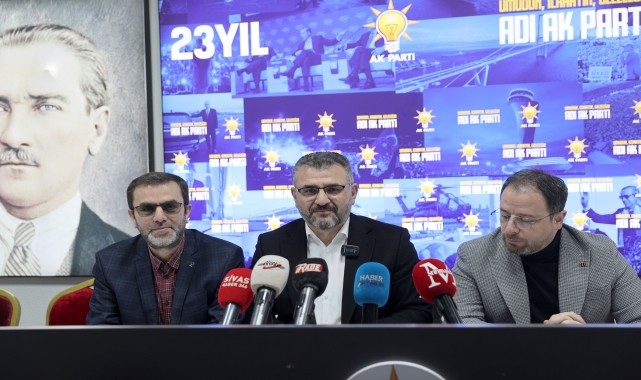 AK Parti Sivas İl Başkanı Tanrıverdi, partilileri 8. Olağan Büyük Kongre&#039;ye davet etti