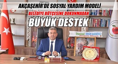 Akçaşehir'de sosyal yardım modeli