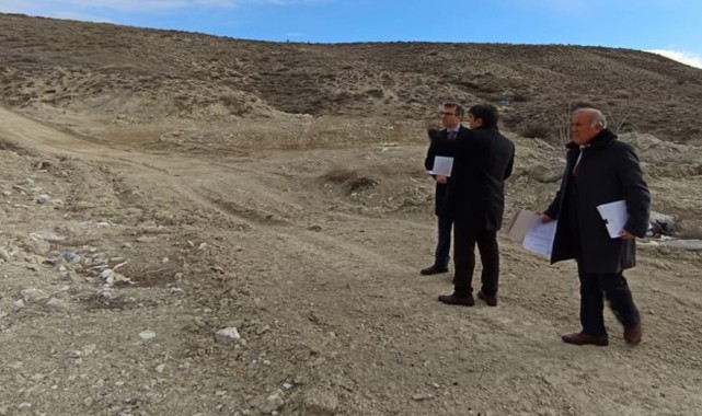 Beypazarı'nda kurulacak organize sanayi bölgesinde incelemelerde bulunuldu