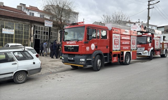 Eskişehir&#039;de bir iş yerinde patlayan mutfak tüpü hasara neden oldu