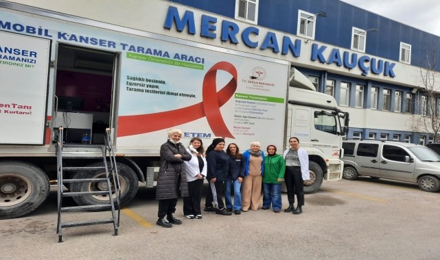 Eskişehir'de fabrika çalışanlarına yönelik KETEM mobil aracıyla kanser taraması yapıldı