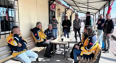 Hayat kurtarmak için sahadalardı