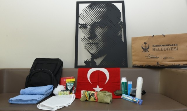 Kahramankazan Belediyesince "Askerin Çantası Bizden" uygulaması başlatıldı