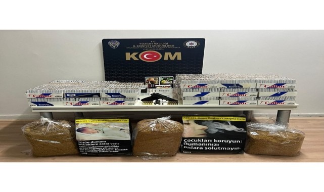 Yozgat&#039;ta 27 bin 260 makaron ele geçirildi