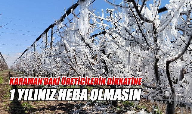 Karaman&#039;daki üreticilerin dikkatine!