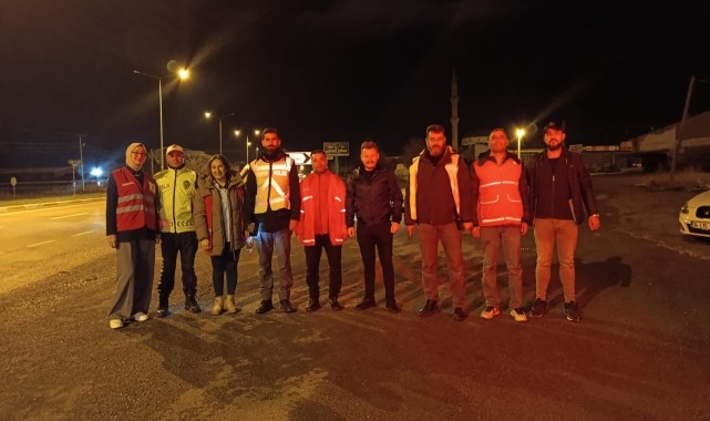 Türk Kızılay Şarkışla Şubesi bayramda görevli personeli ziyaret etti