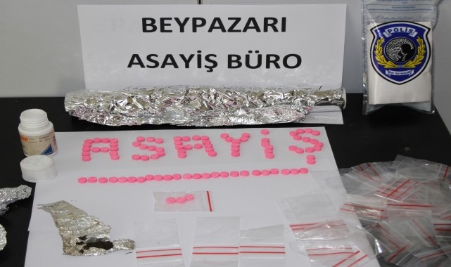 Beypazarı&#039;nda uyuşturucu operasyonunda 1 zanlı tutuklandı