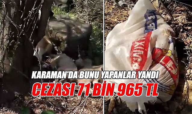 Karaman'da bunu yapanlar yandı: Cezası 71 bin 965 TL