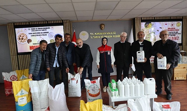 Karaman&#039;da üreticiye büyük destek