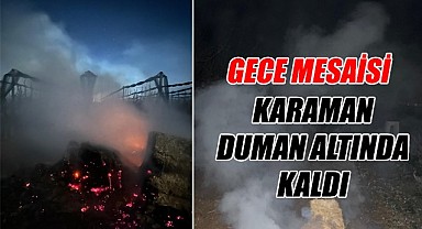 Karaman duman altında kaldı