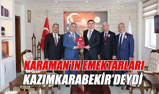 Karaman&#039;ın emektarları Kazımkarabekir&#039;deydi