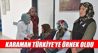 Karaman Türkiye'ye örnek oldu