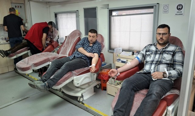 Kızılayın kan bağışı kampanyasına Beypazarlılar ilgi gösteriyor