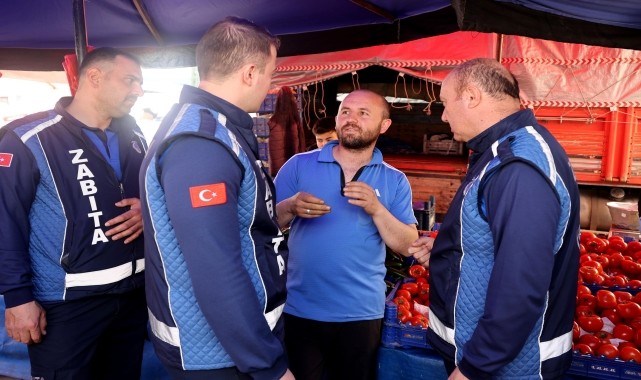 Nevşehir&#039;de zabıta pazar esnafını denetledi