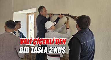 Vali Çiçekli'den bir taşla 2 kuş