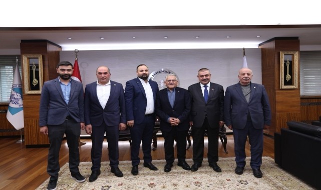 Ziraat odası başkanları Büyükkılıç&#039;ı ziyaret etti