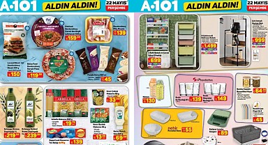A101’de Zeytinyağı ve 6’lı Su Bardağına İndirim Geliyor! A101 22 Mayıs Aktüel Kataloğu!  