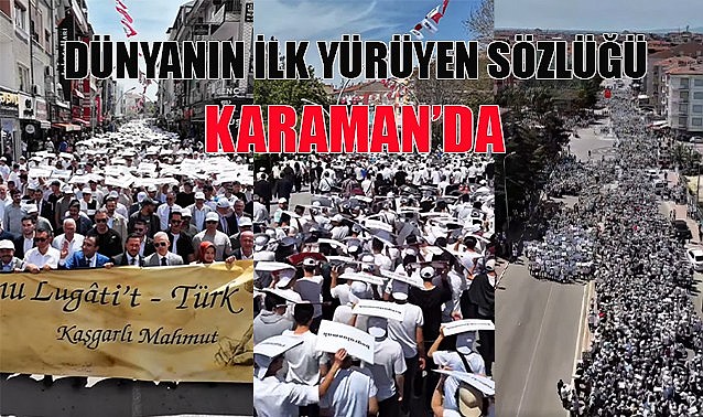 Dünyanın ilk yürüyen sözlüğü Karaman&#039;da