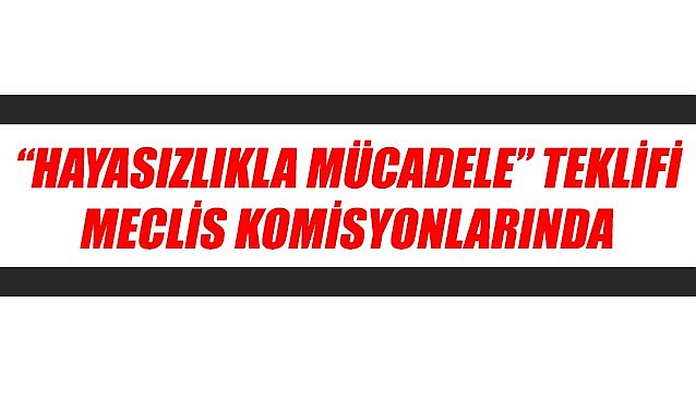 &quot;Hayasızlıkla mücadele&quot; teklifi meclis komisyonlarında