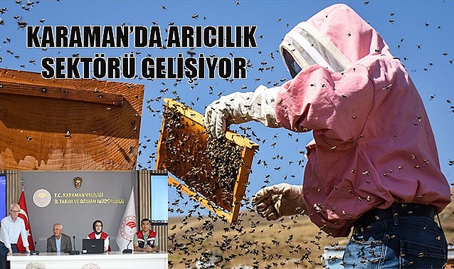 Karaman&#039;da arıcılık sektörü gelişiyor