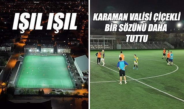 Karaman Valisi Çiçekli bir sözünü daha tuttu